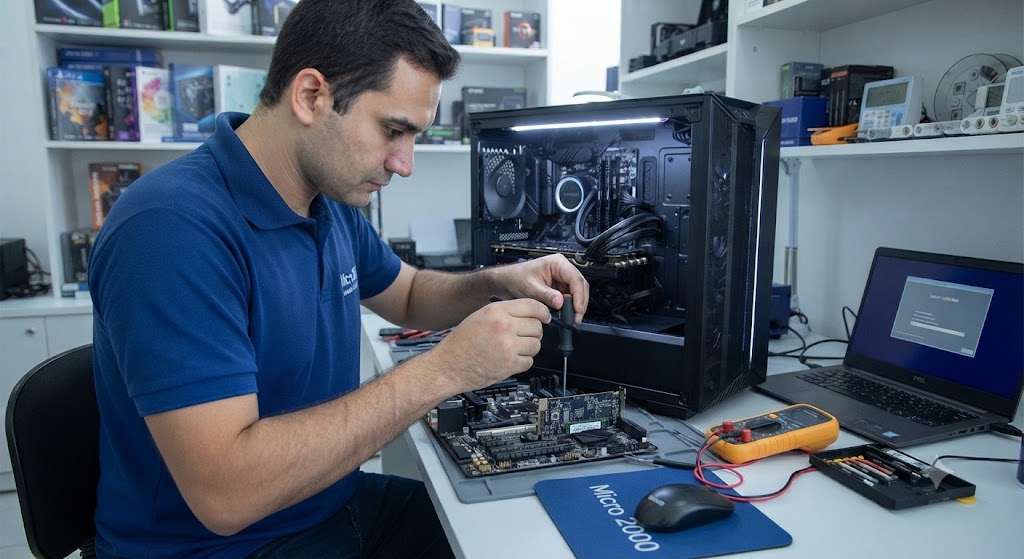 Manutenção Completa de Computadores, PCs Gamers e Notebooks